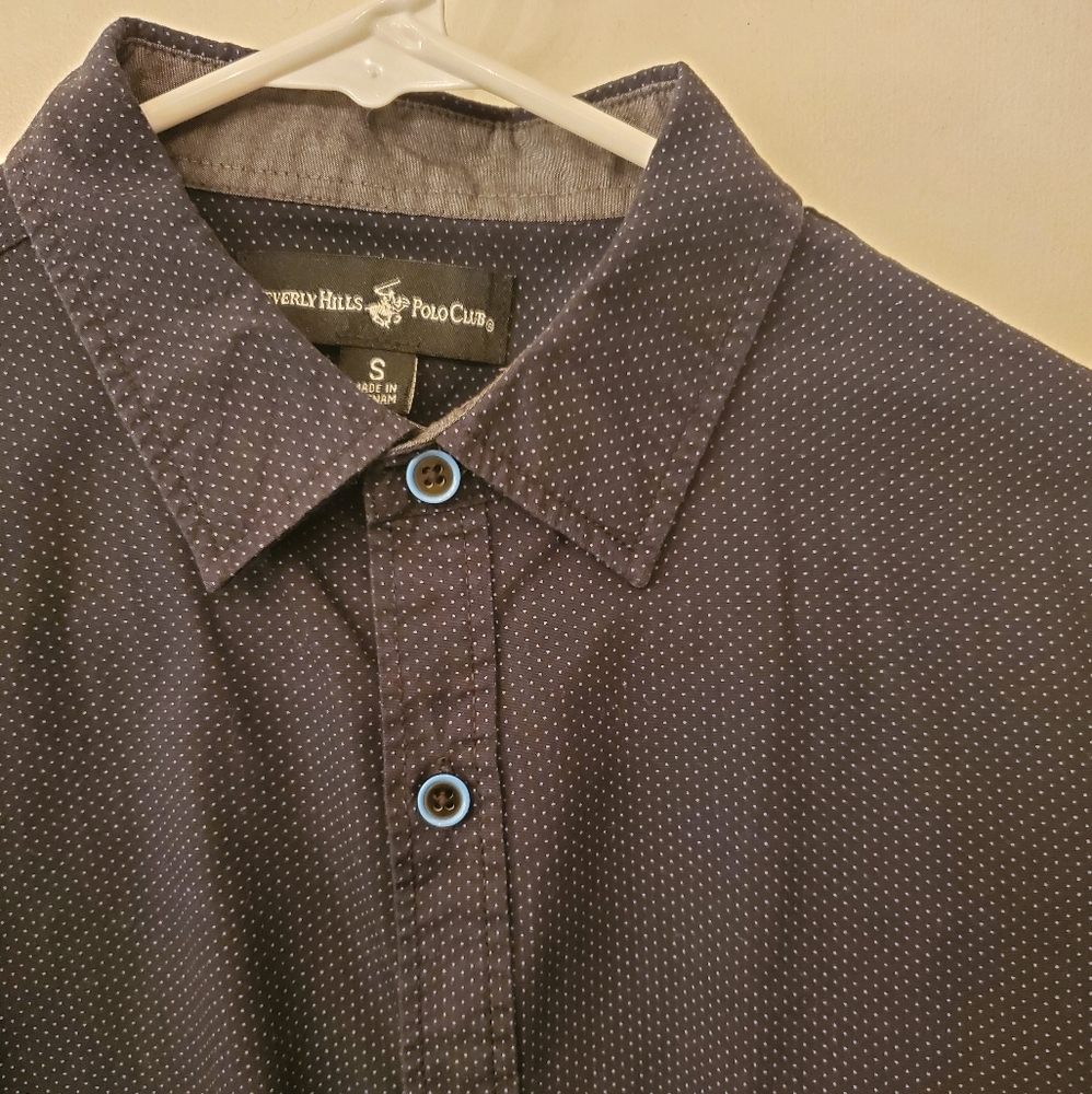 Beverly Hills Polo Club Navy Button-Down Shirt